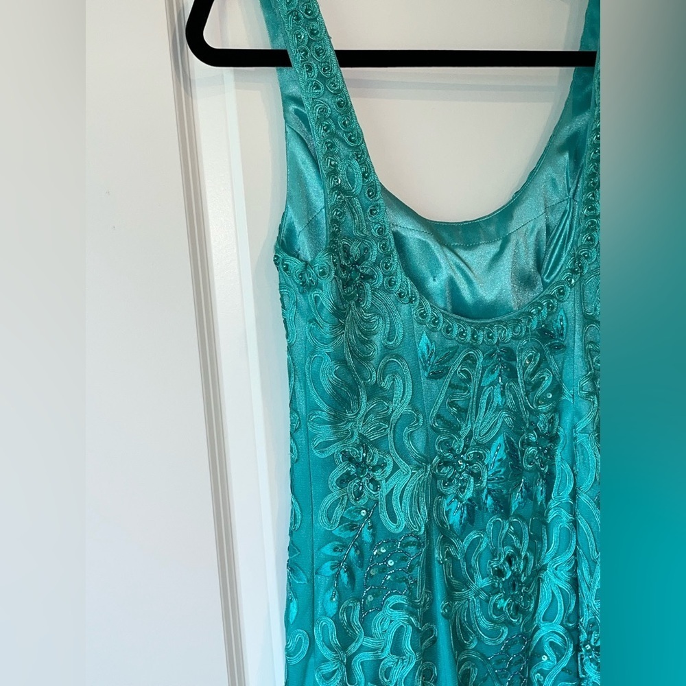 Sue Wong Nocturne Beaded Embroidered Dress Beautiful Seafoam Green Size 8 - Picture 8 of 10
